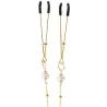 TABOOM Pince-tétons avec chaîne Tweezers Pearls Taboom Dorées